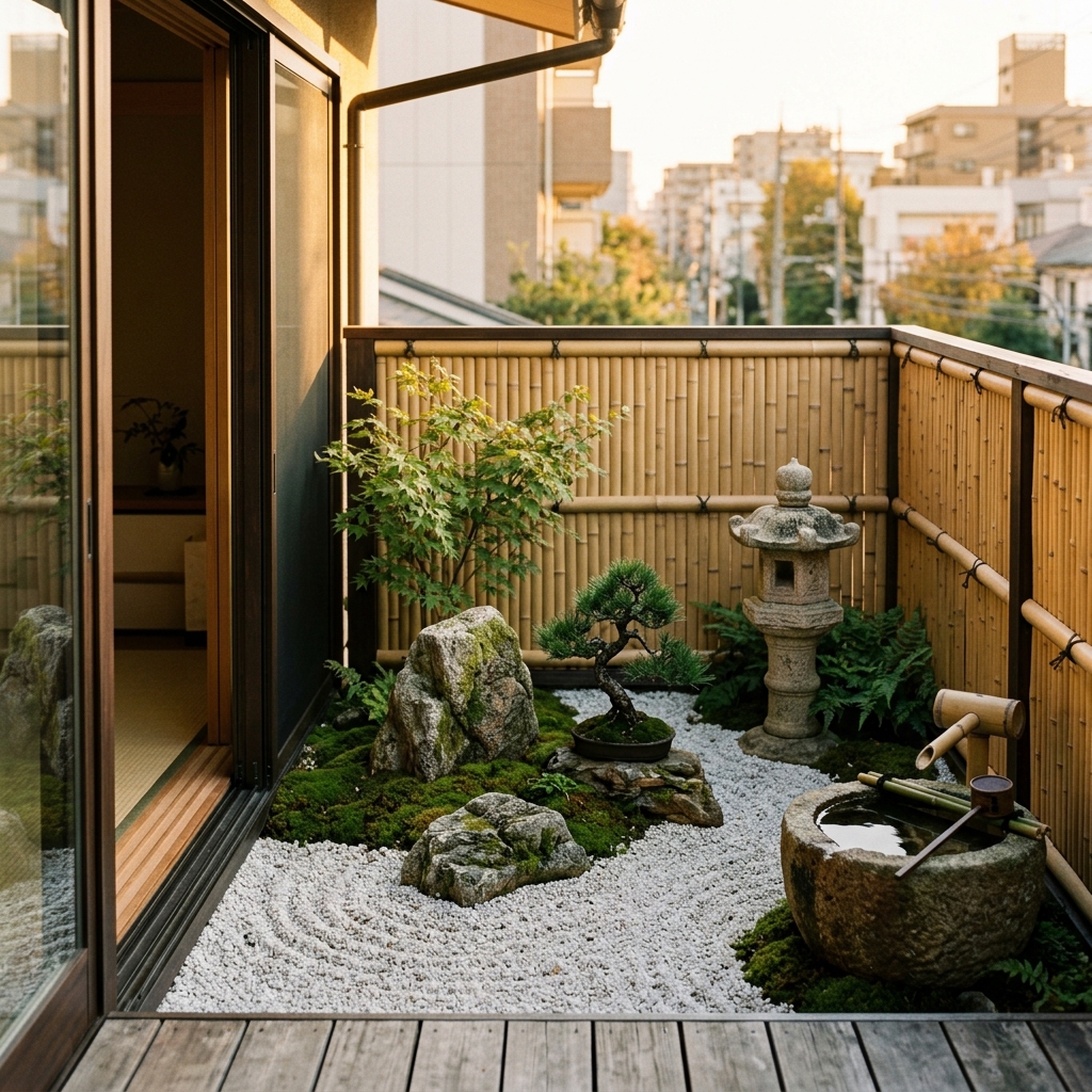 Giardino Giapponese sul Balcone