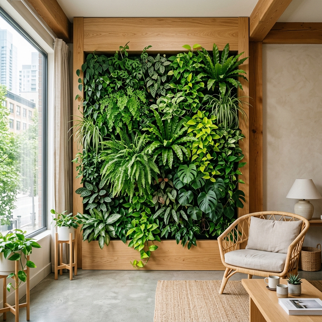 Giardino Verticale in Casa: Come Creare una Parete Verde dall'Appartamento
