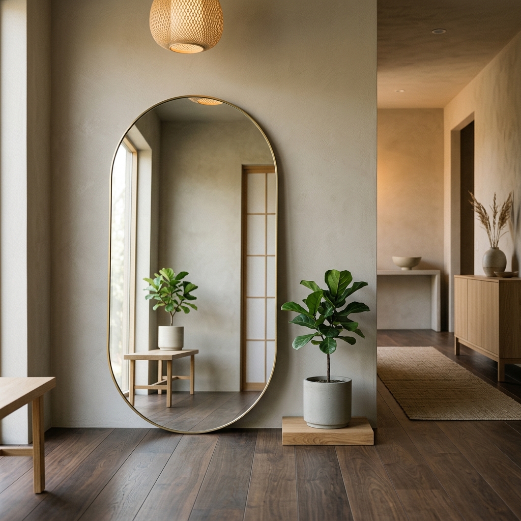 Specchio elegante in stile zen